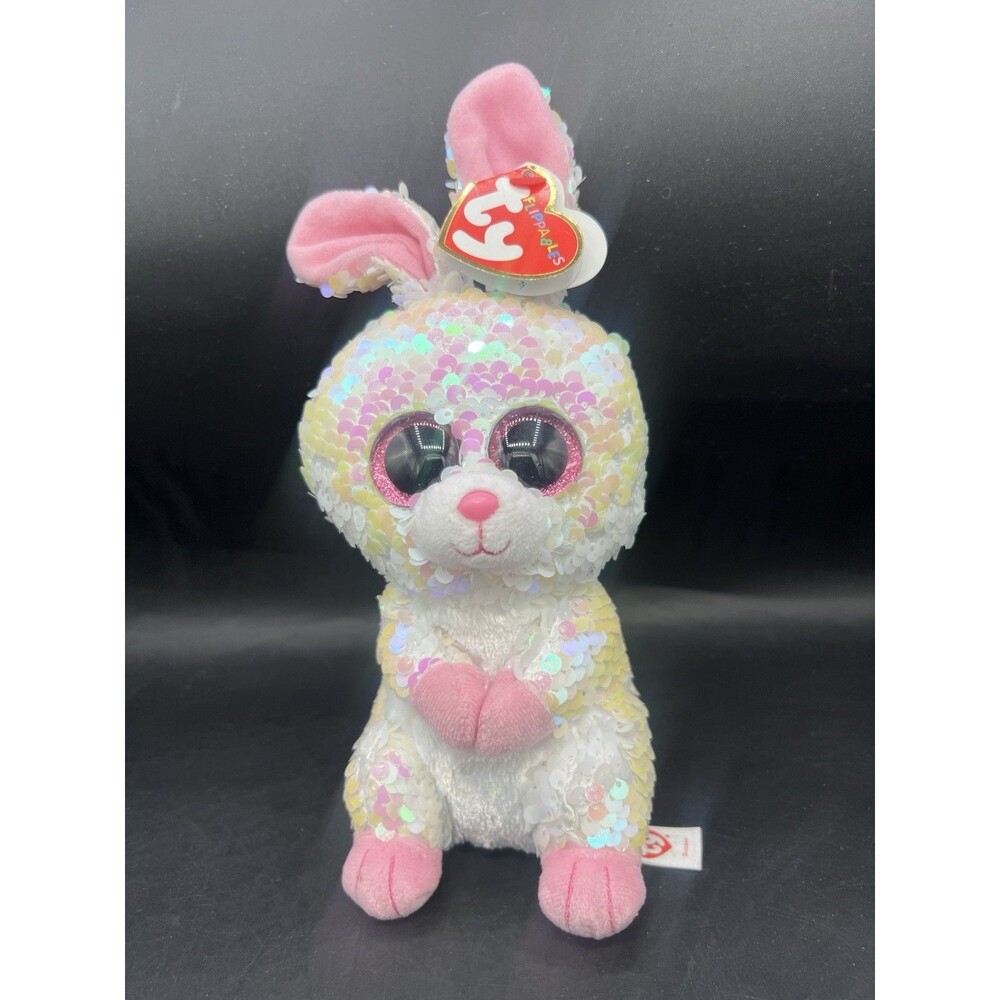 TY Flippables Bonnie Bunny Rabbit Sequin Beanie Boos Plush 7” NWT 2019